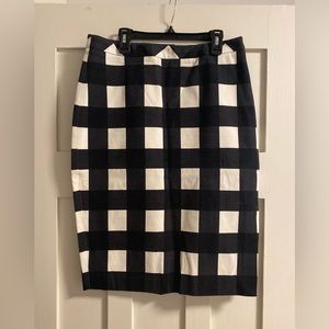 Banana Republic Gingham Pencil Skirt
